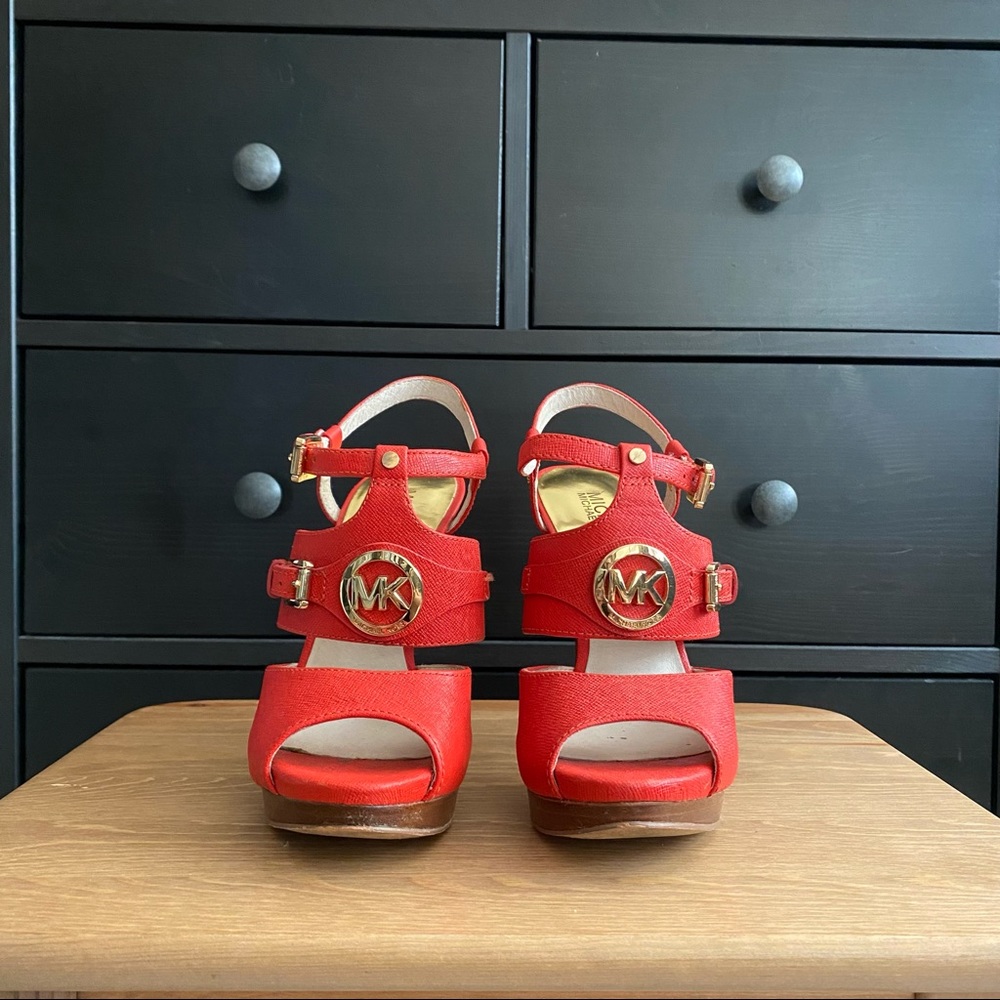 Michael Kors Heels Tangerine